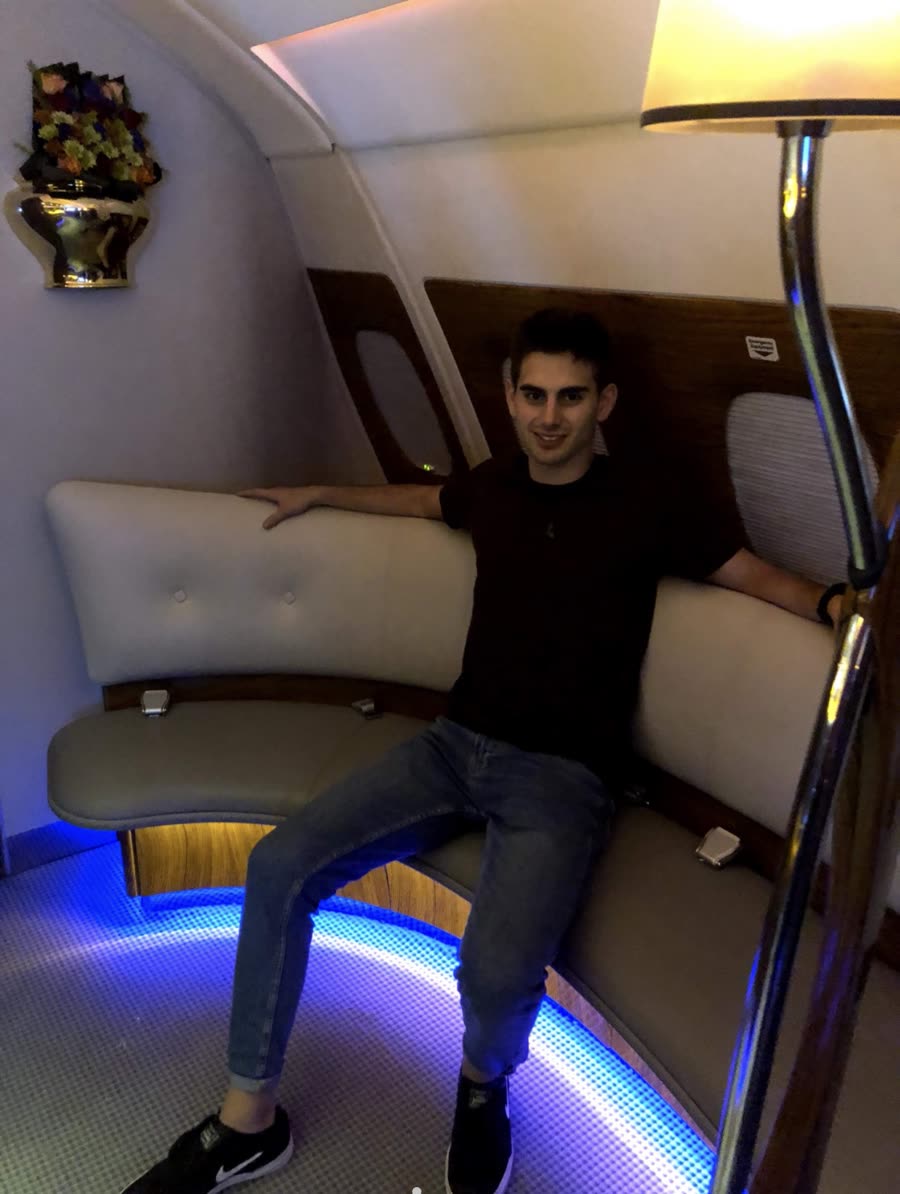 A bordo del A380 · Emirates